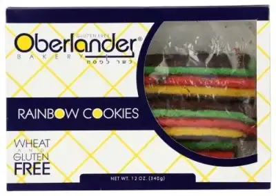 Oberlander, Rainbow Cookies, 12 Oz (Case Of 16)