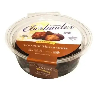 Oberlander, Coconut Macaroons Chocolate Cookies, 10 Oz (Case Of 24)