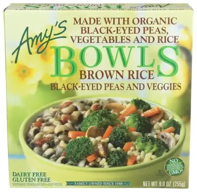 Amys Brown Rice Black-Eyed Peas And Veggies Bowls