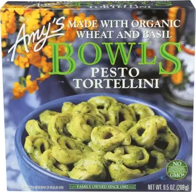 Amys Pesto Tortellini Bowl 9.5 Oz Box