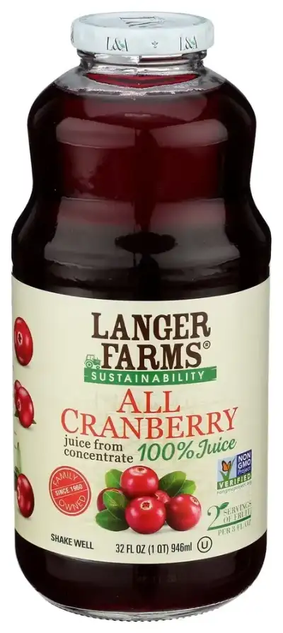 Langer Farms Juice All Cranberry 32 Fl Oz.