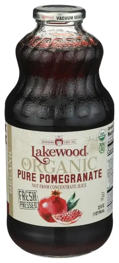 Lakewood Organic Pure Juice Fresh Pressed Pomegranate 32 Fl Oz