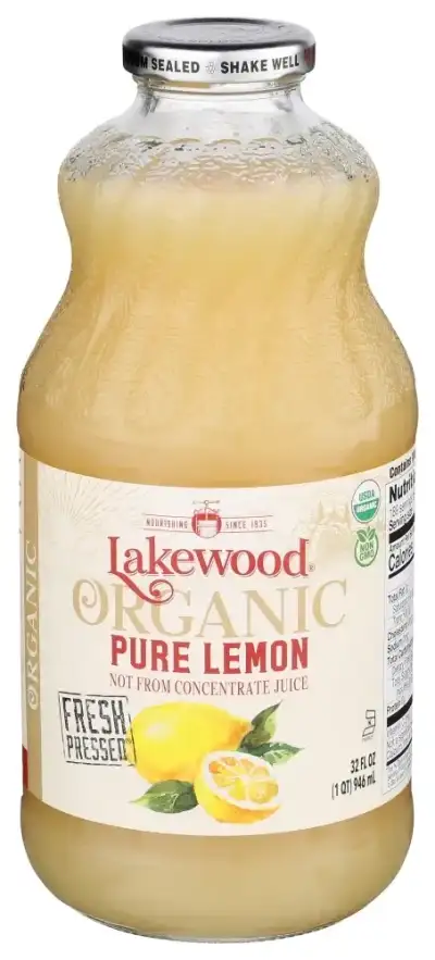 Lakewood Organic, Juice Pur Lemon Org, Case Of 6 X 32 Oz