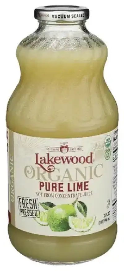 Lakewood Organic Juice Not From Concentrate Pure Lime 32 Fl Oz