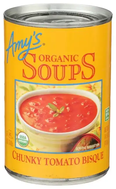 Amys Organic Chunky Tomato Bisque, 14.5 Oz