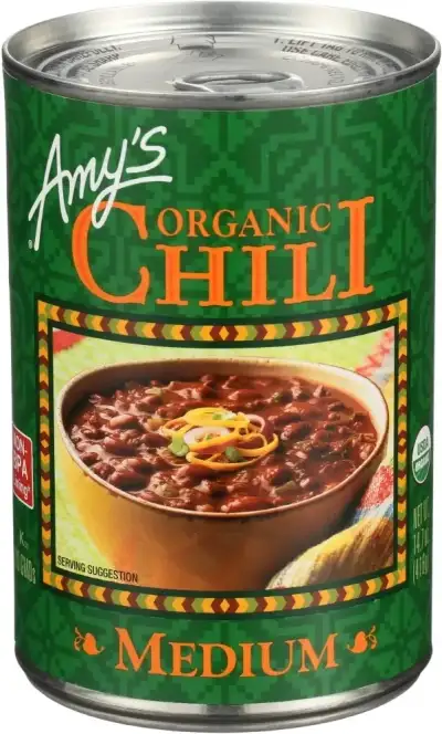Amys Organic Medium Chili, 14.7 Oz