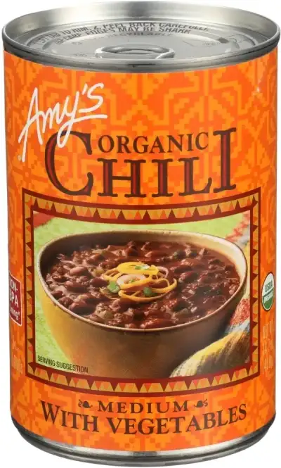 Amys Chili Medium Veg  Org