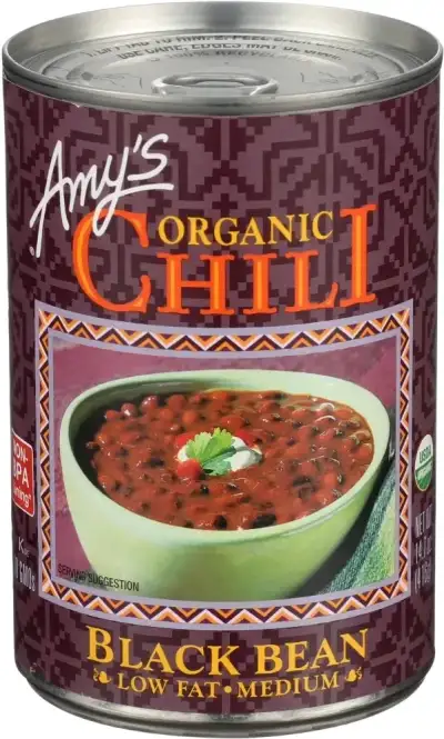 Amys Organic Black Bean Chili, 14.7 Oz
