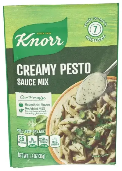 Knorr, Creamy Pesto Pasta Sauces, 1.2 Oz(Case Of 12)