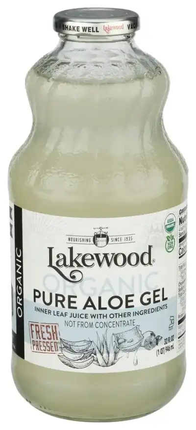 Lakewood Organic, Aloe Vera Gel Juice, 32 Oz