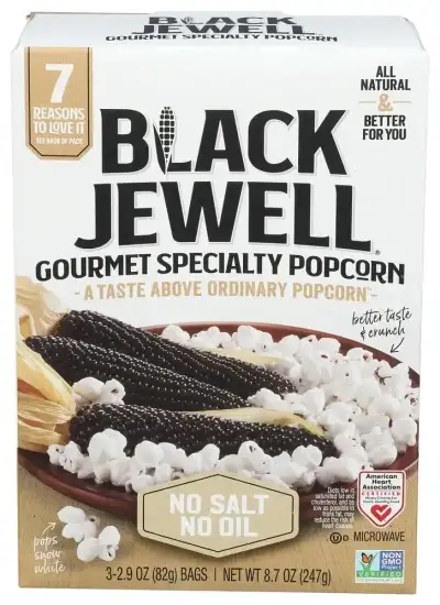 Black Jewell No Salt Or Oil Microwave Popcorn 8.7 Oz