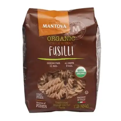 Mantova Pasta Fusilli Wl Wht Organic