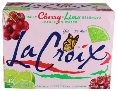 La Croix Water Spk Cherry Lm 12Pk