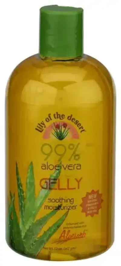 Lily Of The Desert Aloe Vera Gelly Sooting Moisturizer Enhance With Polysaccharide Rich 12Oz Bottel