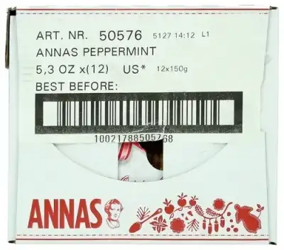 Annas Thins Cookie Peppermint