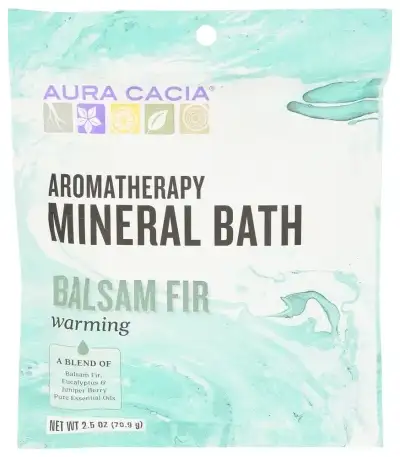 Aura Cacia Bath Mnrl Balsam Fir Warming