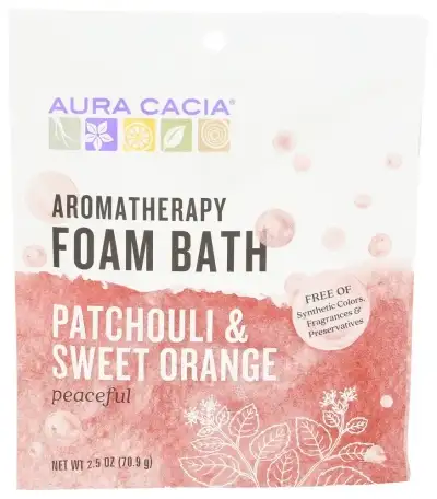 Aura Cacia Bath Foam Patchouli Orng Peace