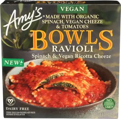 Amys Bowl Spnach Raviloi
