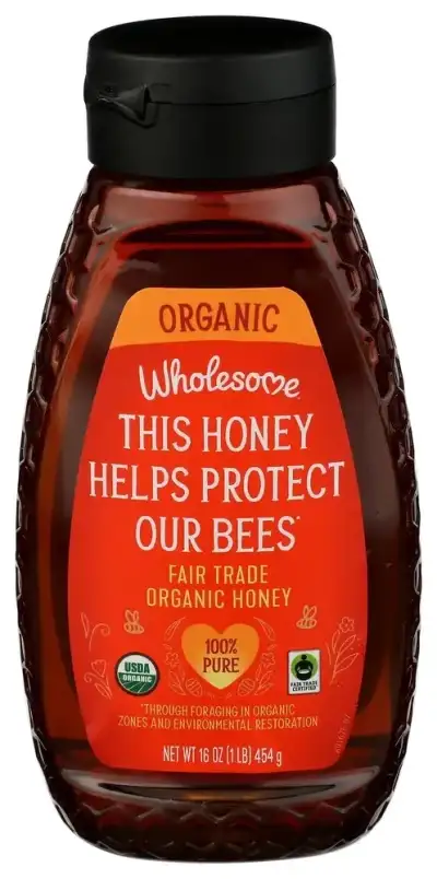 Wholesome Honey Frtrd Sqz Bttl Organic