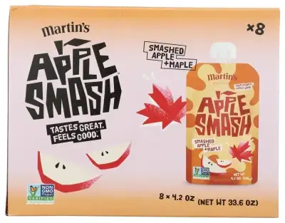 Martins Appleesauce App&Maple 8Pc