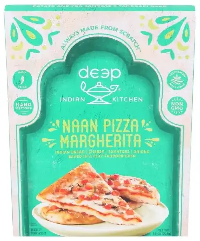 Deep Indian Kitchen Pizza Naan Margherita
