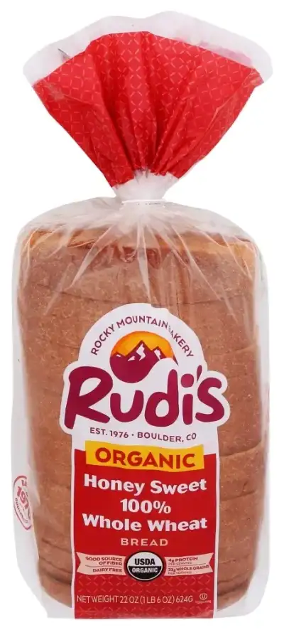Rudis Bread Ww Honey Sliced Organic