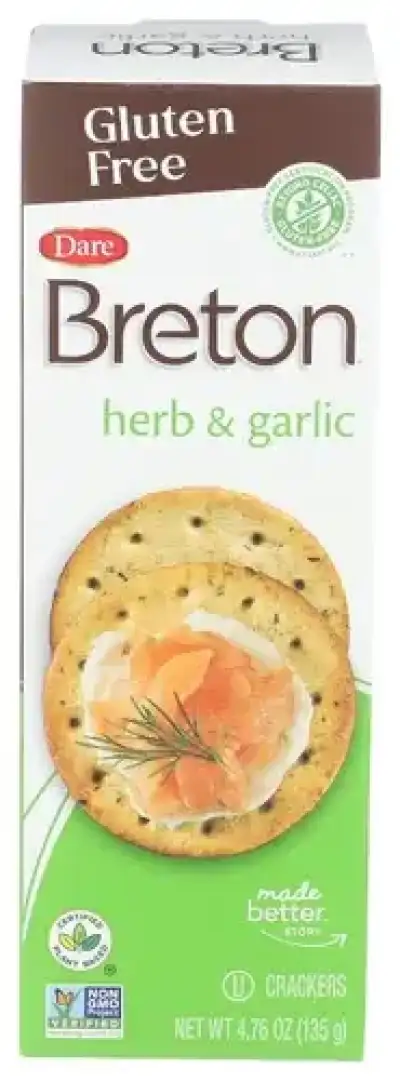 Dare Breton Crkr Herb Garlc