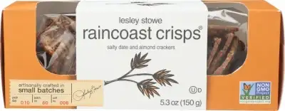 Lesley Stowe Crisps Salted  Date & Almond