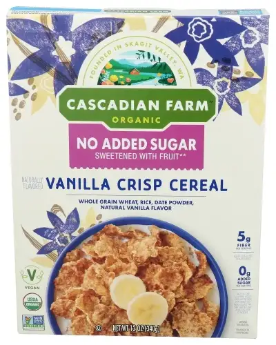 Cascadian Farm Cereal Nas Vanilla Crisp