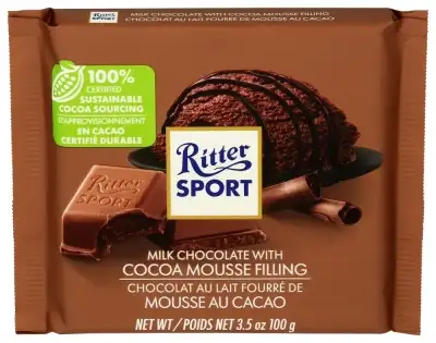 Ritter Sport Mlk Chocolate Cocoa Mousse Bar