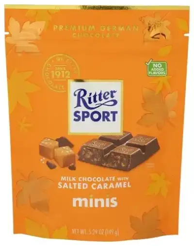 Ritter Sport Chocolate Fll Min Salted Caramel Bar
