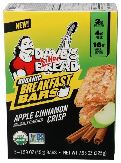 Daves Killer Bread Breakfast Applee Cinna Crisp Bar