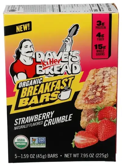 Daves Killer Bread Breakfast Strawberry Crumble Bar
