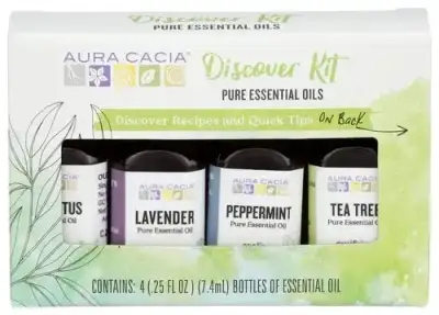 Aura Cacia Ess Oil Discovry Kit 4Pk