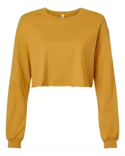 BELLA + CANVAS 6501 Women's FWD Fashion Crop Long Sleeve Tee 2 Pack