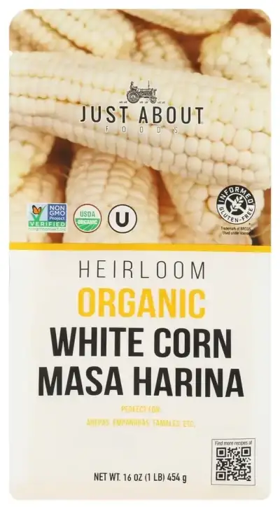 Just About Foods Masa Harina Wht Corn Organic