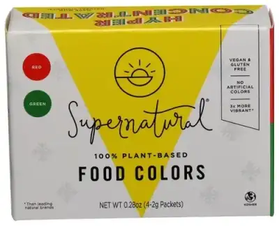 Supernatural Food Color Holiday 4-2Gm Pckt