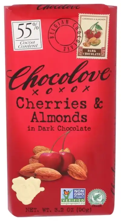 Chocolove Choc Bar Drk Chry & Alm