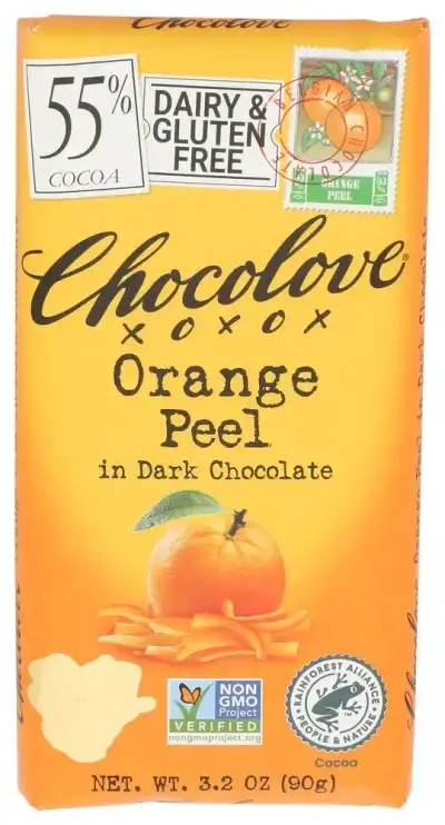 Chocolove Choc Bar Drk Orange Peel