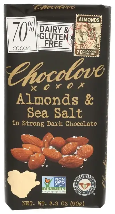 Chocolove Bar Choc Drk Almnt Ssalt
