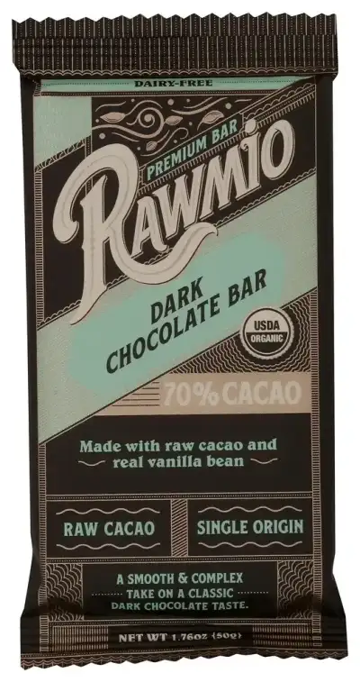 Rawmio Bar Choc Dk Vanbn 70Pcnt