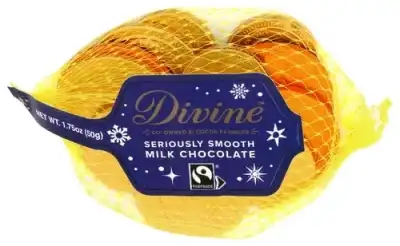 Divine Chocolate Choc Coin Mlk Gold