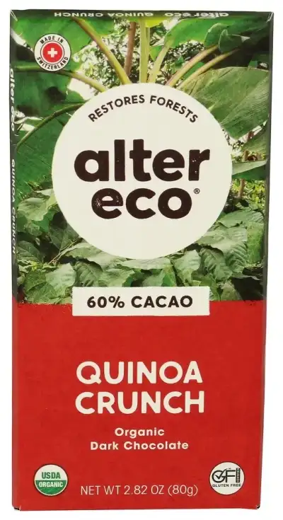 Alter Eco Choc Drk Quinoa Organic