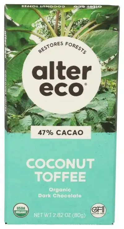 Alter Eco Choc Drk Ccnut Tffee Organic