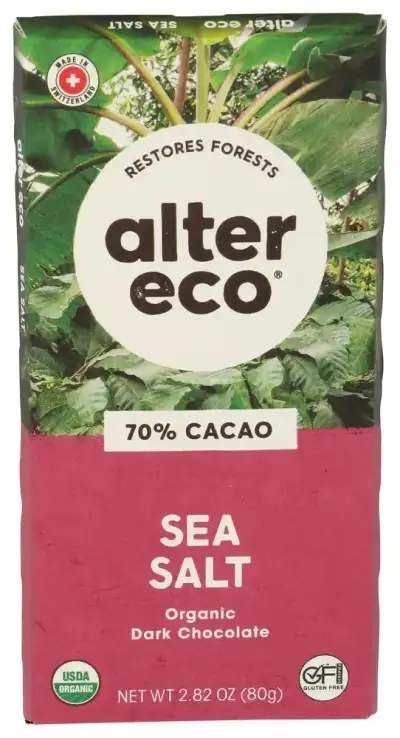 Alter Eco Choc Bar Drk Ssalt Organic