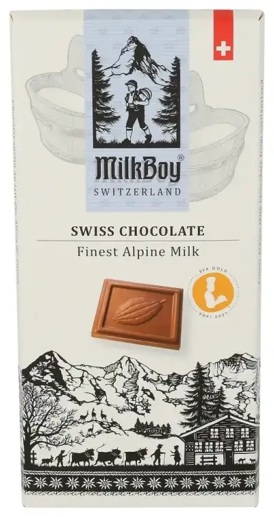 Milkboy Swiss Chocolates Bar Choc Alpine Milk