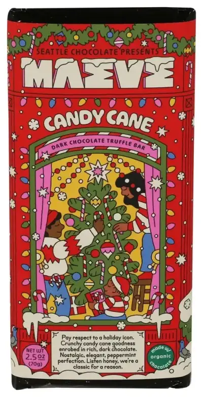 Maeve By Seattle Chocolat Truffle Candy Cane Bar