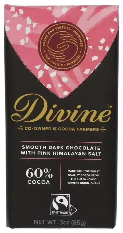 Divine Chocolate Choc Bar Drk Pnk Hima Slt