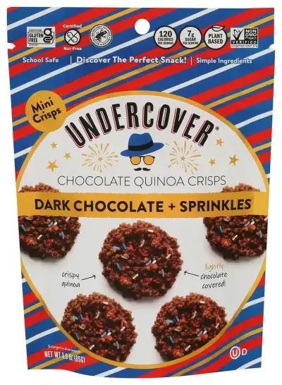 Undercover Quinoa Crisp Drk Choc Sprnk Rwb