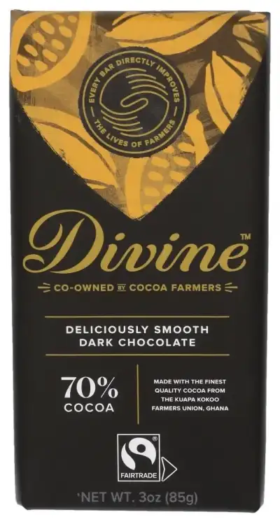 Divine Chocolate Choc Bar Dark 70
